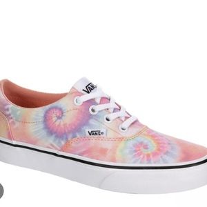 womens tie dye pink vans lace up